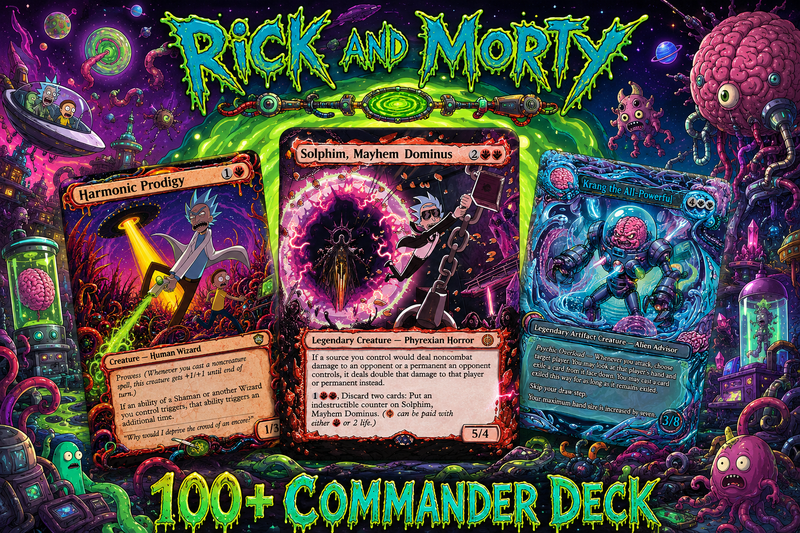 Nekusar, the Mindrazer – Ric.k & Mor.ty Commander Proxy Deck | 100 Cards