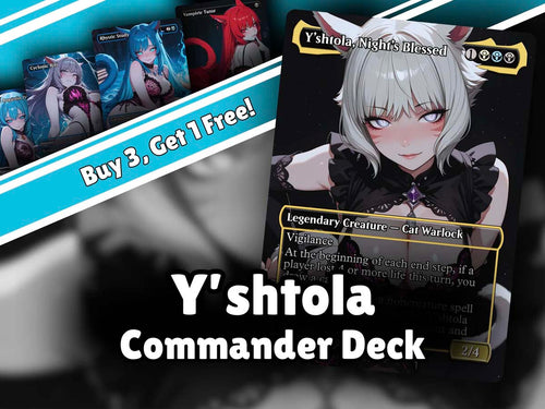 Y'shtola Control MTG Proxy Commander Deck - 105+ Pcs Catgirl Spellslinger Set