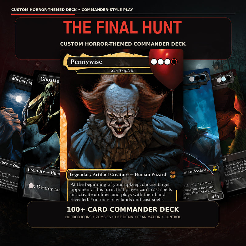 The Final Hunt Horror Commander Proxy Deck – Sen Triplets | 100+ Custom Art Cards | ProxyTCG