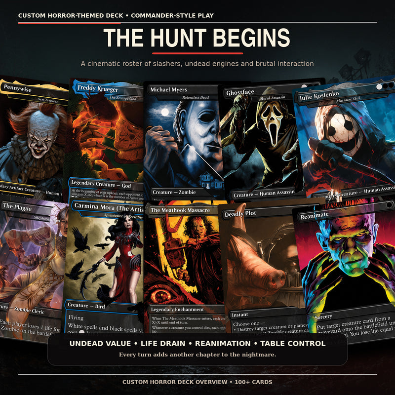 The Final Hunt Horror Commander Proxy Deck – Sen Triplets | 100+ Custom Art Cards | ProxyTCG