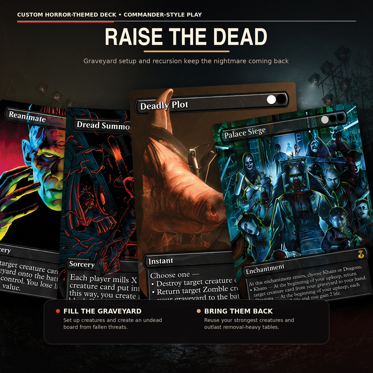 The Final Hunt Horror Commander Proxy Deck – Sen Triplets | 100+ Custom Art Cards | ProxyTCG