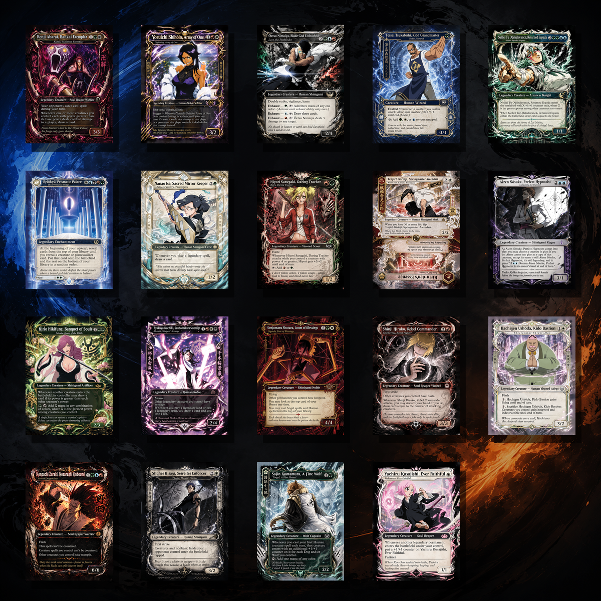 Bleach Ichigo Commander Proxy Deck – Jodah 5-Color Legendary | 100+ Custom Art Cards
