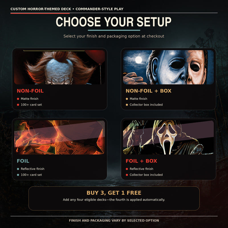 The Final Hunt Horror Commander Proxy Deck – Sen Triplets | 100+ Custom Art Cards | ProxyTCG