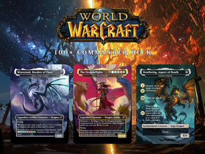 | New | WORLD OF WARCRAFT DRAGONS – 100-CARD FAN-MADE PROXY COMMANDER DECK | ProxyTCG