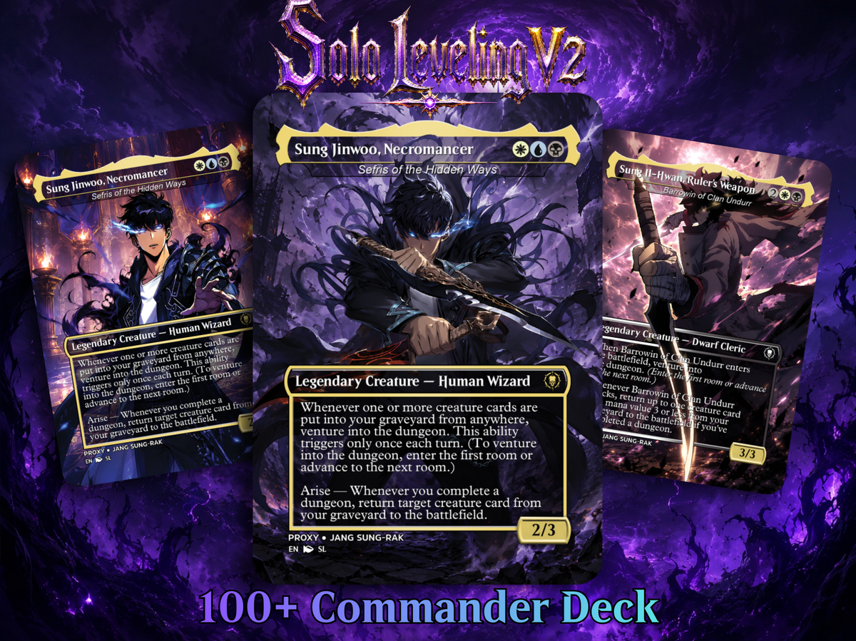Solo Leveling Commander Deck V2 – 117+ Cards | ProxyTCG