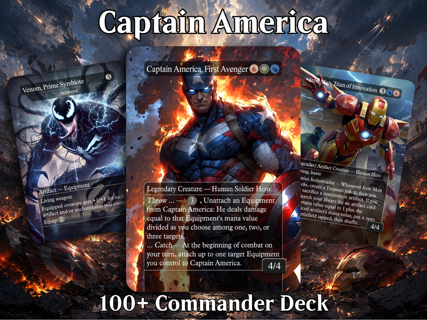 Marvel Proxy Commander Deck | 123 Cards | ProxyTCG