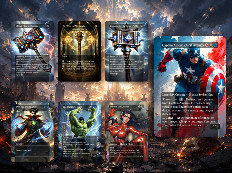 Marvel Proxy Commander Deck | 123 Cards | ProxyTCG