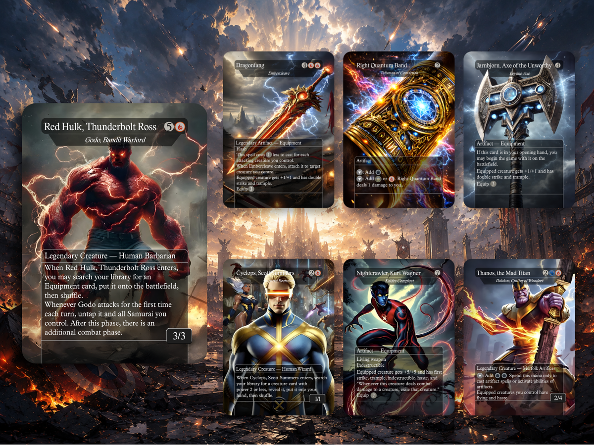 Marvel Proxy Commander Deck | 123 Cards | ProxyTCG