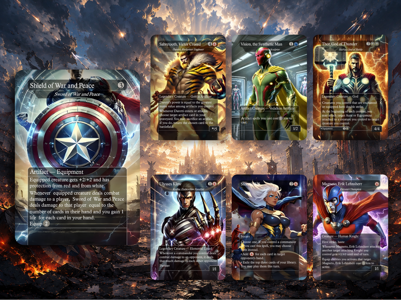 Marvel Proxy Commander Deck | 123 Cards | ProxyTCG