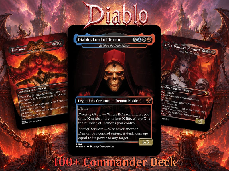 Diablo Themed Proxy Commander Deck - 105+ Cards | ProxyTCG