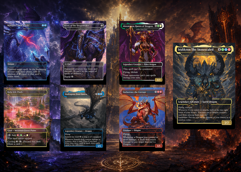 WORLD OF WARCRAFT DRAGONS – 100-CARD FAN-MADE PROXY COMMANDER DECK | ProxyTCG