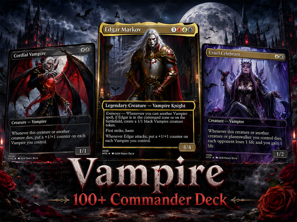 Vampire Commander Deck - 116+ Cards - ProxyTCG