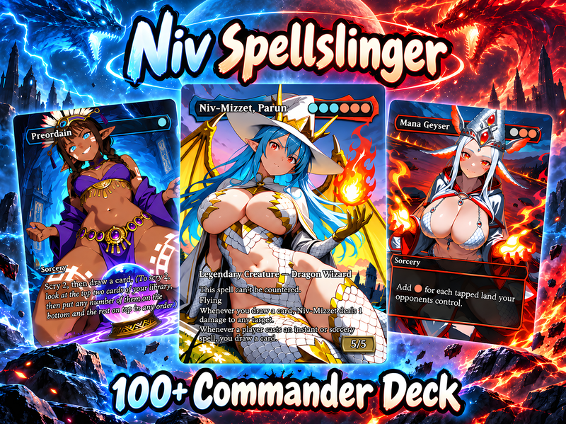 Niv Spellslinger Commander Deck – 100+ Cards Custom Art EDH Set