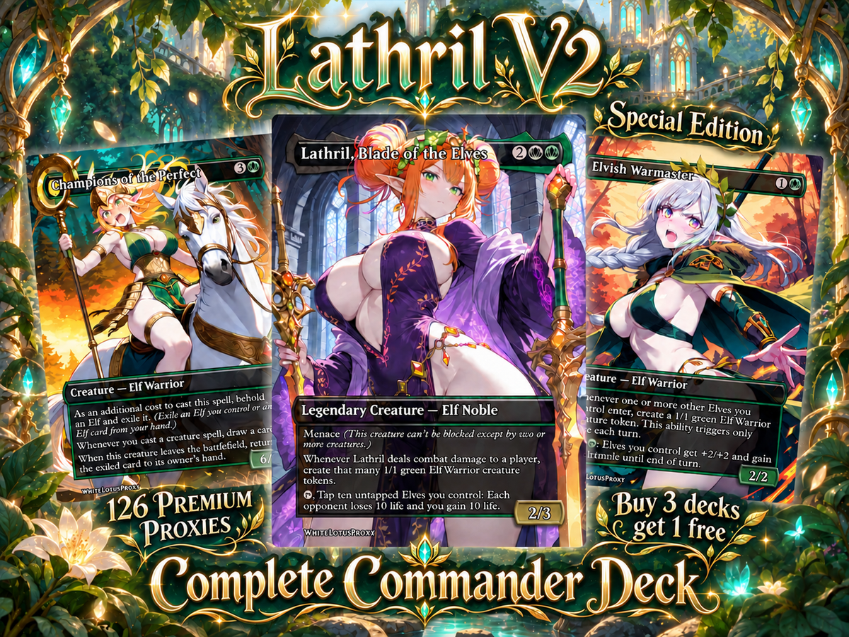 Lathril V2 Elf Tribal Commander Deck – 100+ Cards Custom Art EDH Set