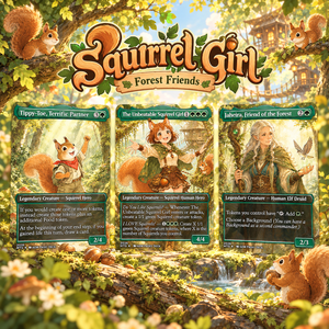 The Unbeatable Squirrel Girl Commander Deck | 100-Card Fan-Made MTG Proxy EDH Set | Squirrel Tribal Token Deck