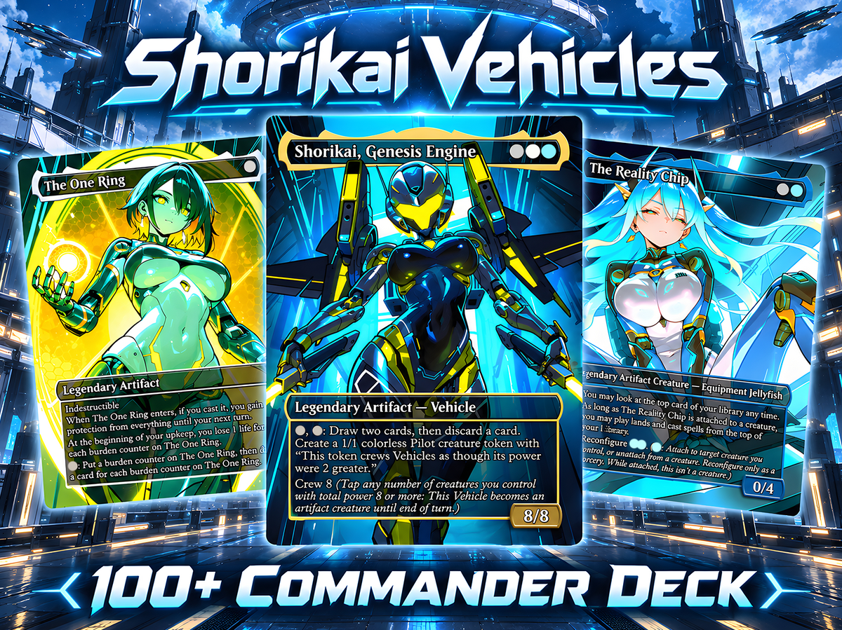 Shorikai Vehicles Commander Deck – 100+ Cards Custom Art EDH Set