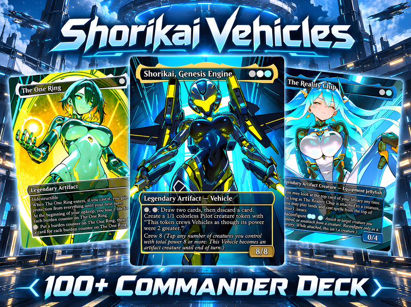 Shorikai Vehicles Commander Deck – 100+ Cards Custom Art EDH Set