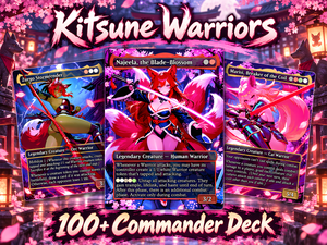 Kitsune Warriors Commander Deck – 100+ Cards Custom Art EDH Set