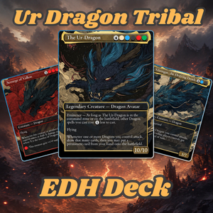 | New | The Ur-Dragon | 5-Color Dragon Tribal Commander Proxy Deck | 100 Cards | ProxyTCG