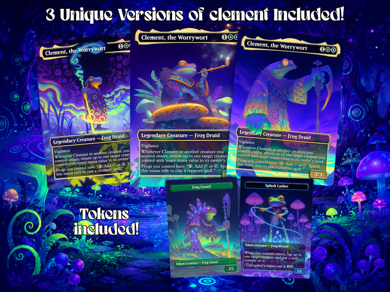 | New | Clement Frog Tribal | 100-Card MTG Proxy EDH Set | Trippy Bounce Strategy Deck | ProxyTCG