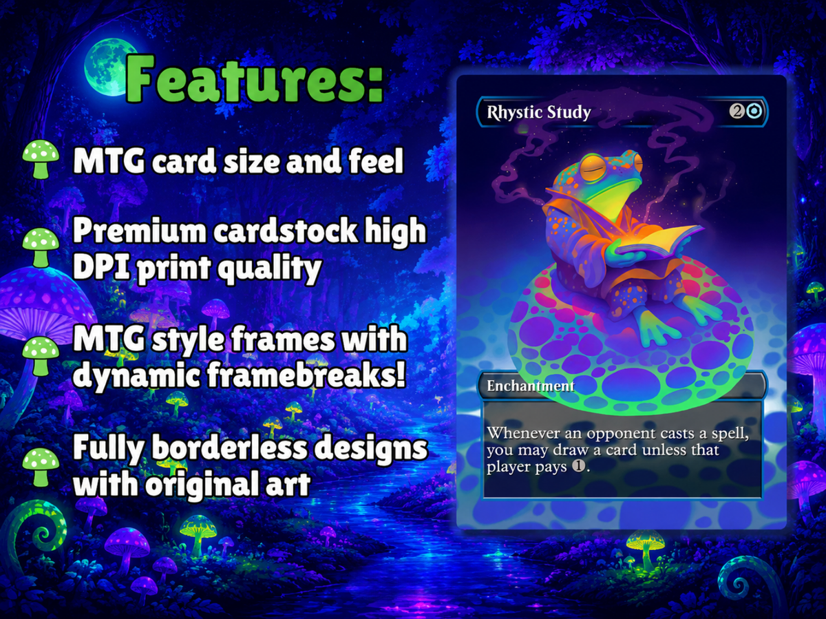 | New | Clement Frog Tribal | 100-Card MTG Proxy EDH Set | Trippy Bounce Strategy Deck | ProxyTCG