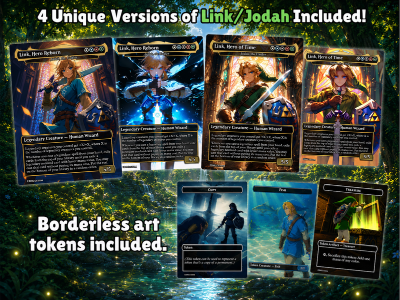 | New | Legend of Zelda Inspired | 138-Card MTG Proxy EDH Set | Hyrule Legendary Heroes Deck | ProxyTCG