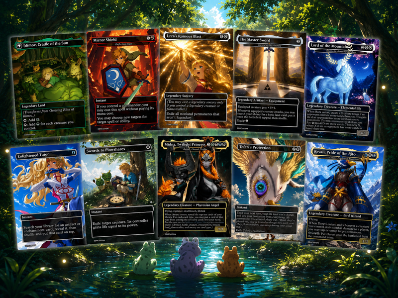 | New | Legend of Zelda Inspired | 138-Card MTG Proxy EDH Set | Hyrule Legendary Heroes Deck | ProxyTCG