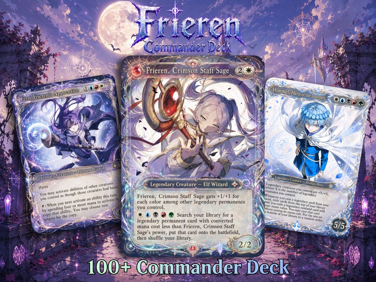 Frieren, Crimson Staff Age Commander Deck | 100+ Cards | ProxyTCG