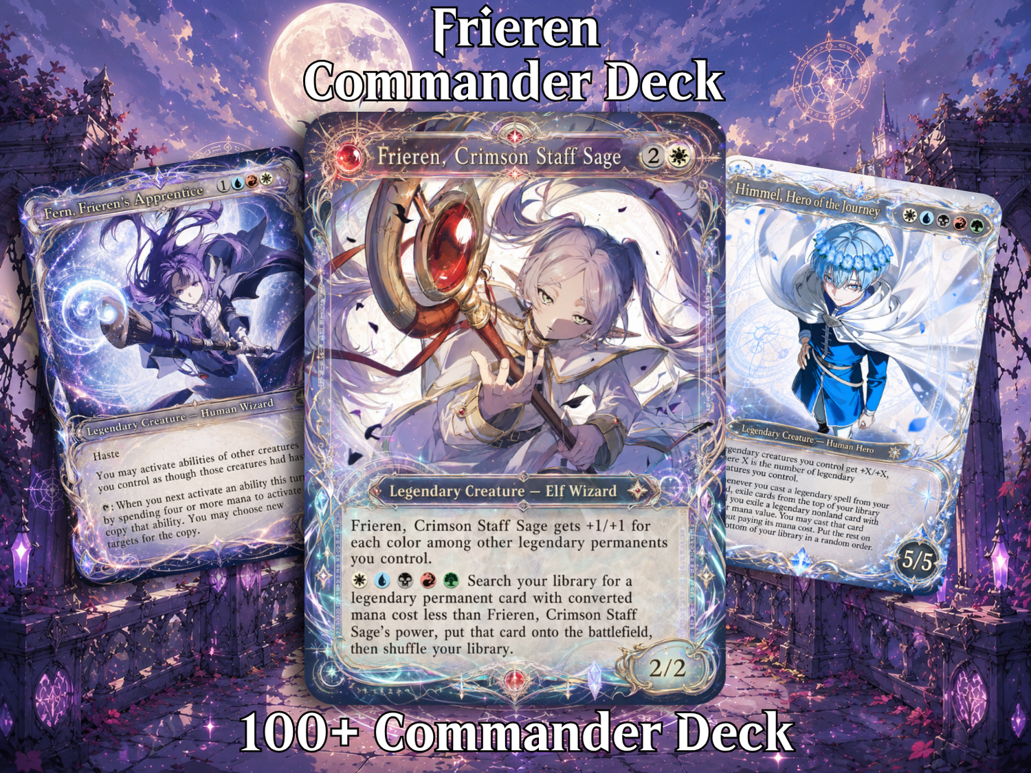 | New | Frieren, Crimson Staff Age Commander Deck | 100+ Cards | ProxyTCG