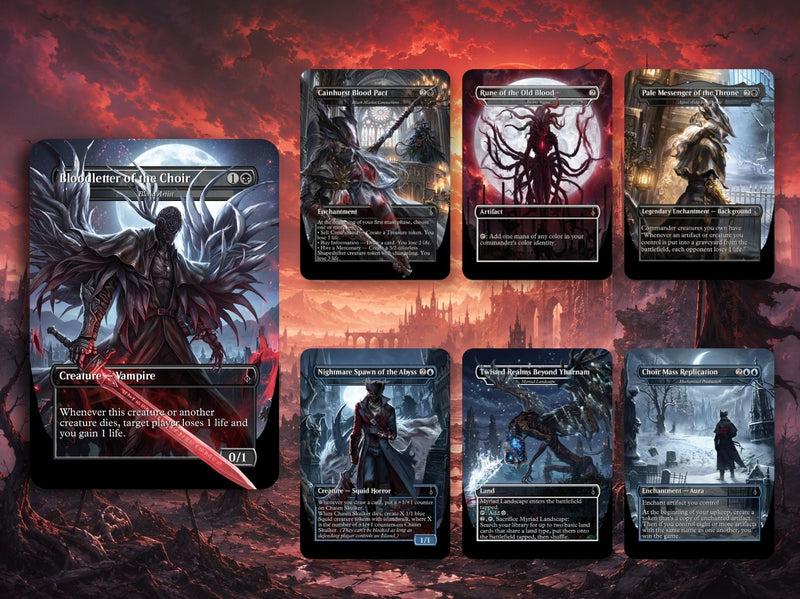 Bloodborne Inspired Commander Deck | 100+ Card MTG Proxy EDH Set | Gothic Hunter Horror Deck | ProxyTCG
