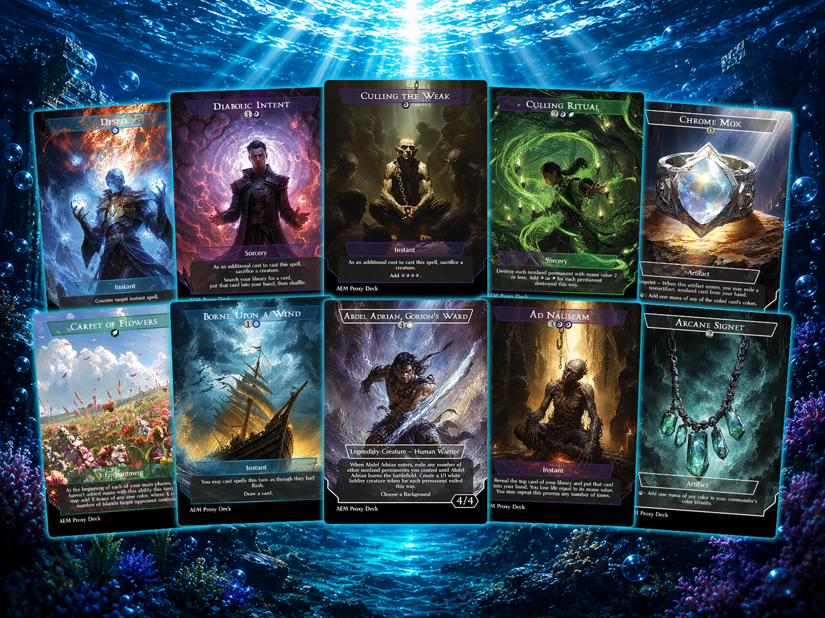 Tymna & Thrasios Partner Commander Deck | 100+ Card Fan-Made MTG Proxy EDH Set | 4-Color Value Combo Deck