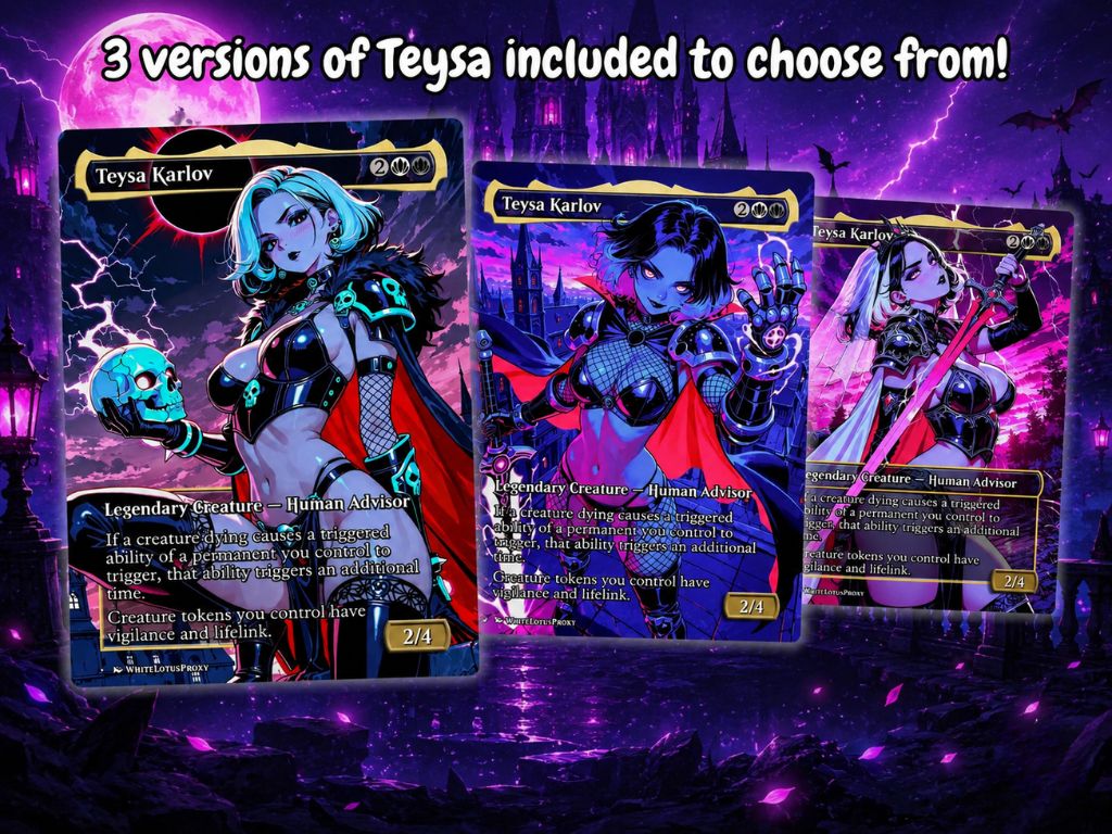 | New | Teysa Goths Anime Commander Deck | 126-Card Fan-Made MTG Proxy Set | ProxyTCG