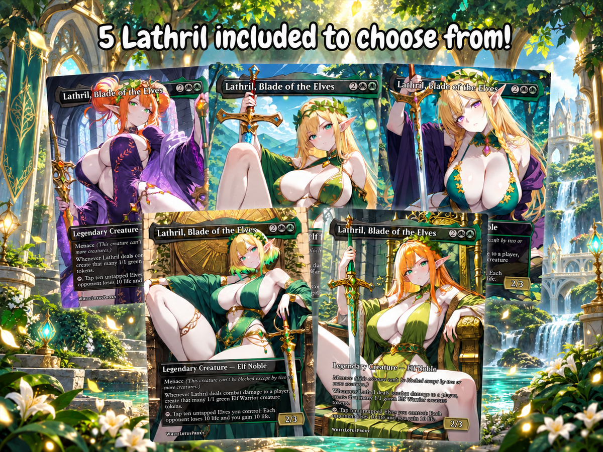 Lathril V2 Elf Tribal Commander Deck – 100+ Cards Custom Art EDH Set