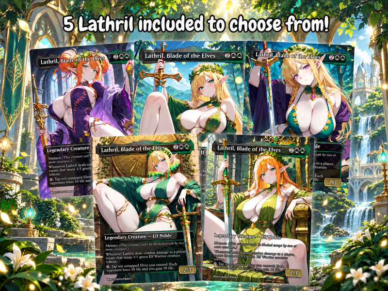 Lathril V2 Elf Tribal Commander Deck – 100+ Cards Custom Art EDH Set