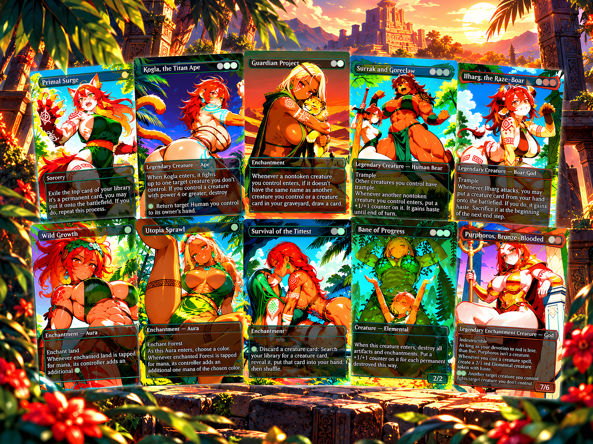 Muscle Mommies Commander Deck – 100+ Cards Custom Art EDH Set