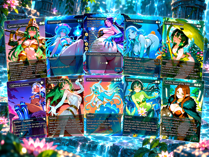 Kiora Sea Creatures Commander Deck – 100+ Cards Custom Art EDH Set