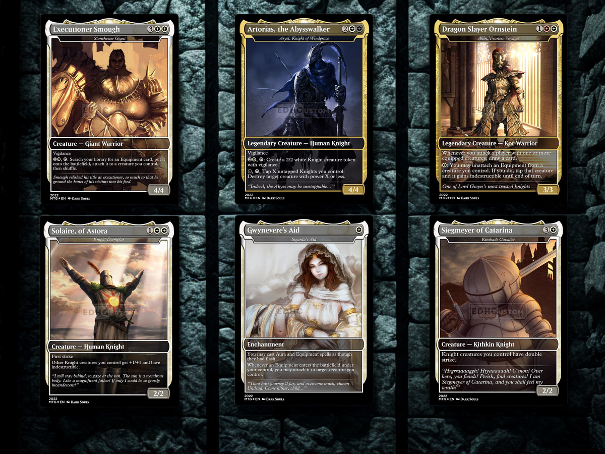 | New | Dark Souls Inspired Knight Commander Deck | 126-Card MTG Proxy EDH Set | ProxyTCG