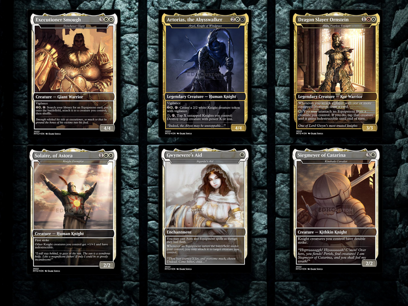 | New | Dark Souls Inspired Knight Commander Deck | 126-Card MTG Proxy EDH Set | ProxyTCG
