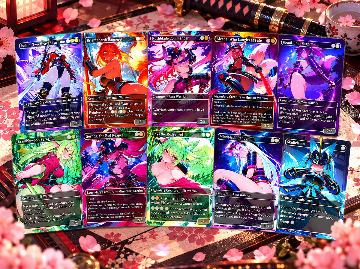 Kitsune Warriors Commander Deck – 100+ Cards Custom Art EDH Set