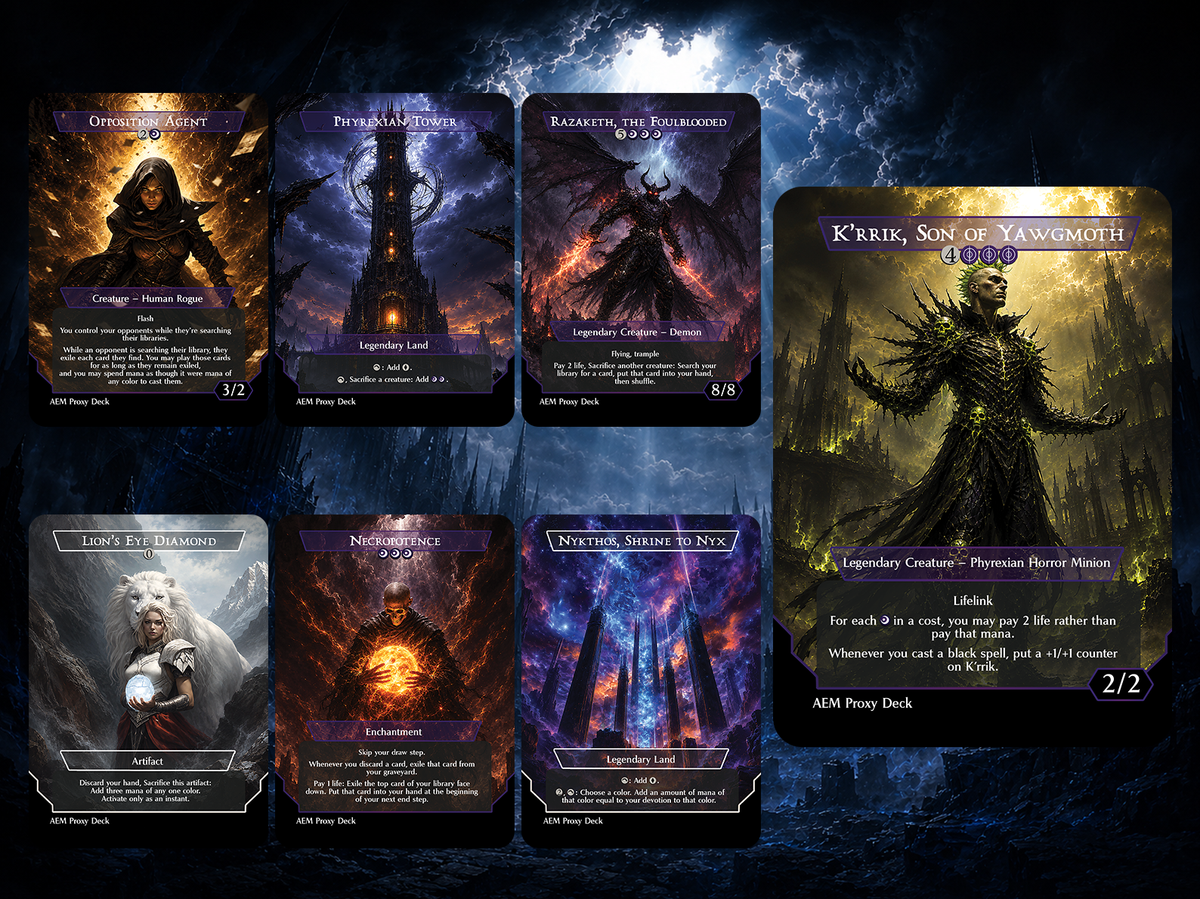 K’rrik, Son of Yawgmoth Commander Proxy Deck | 100+ Premium MTG Proxy Cards | ProxyTCG