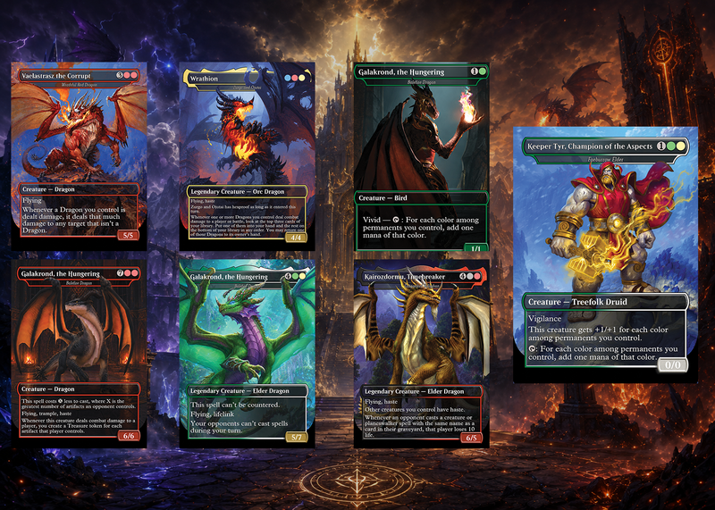 WORLD OF WARCRAFT DRAGONS – 100-CARD FAN-MADE PROXY COMMANDER DECK | ProxyTCG