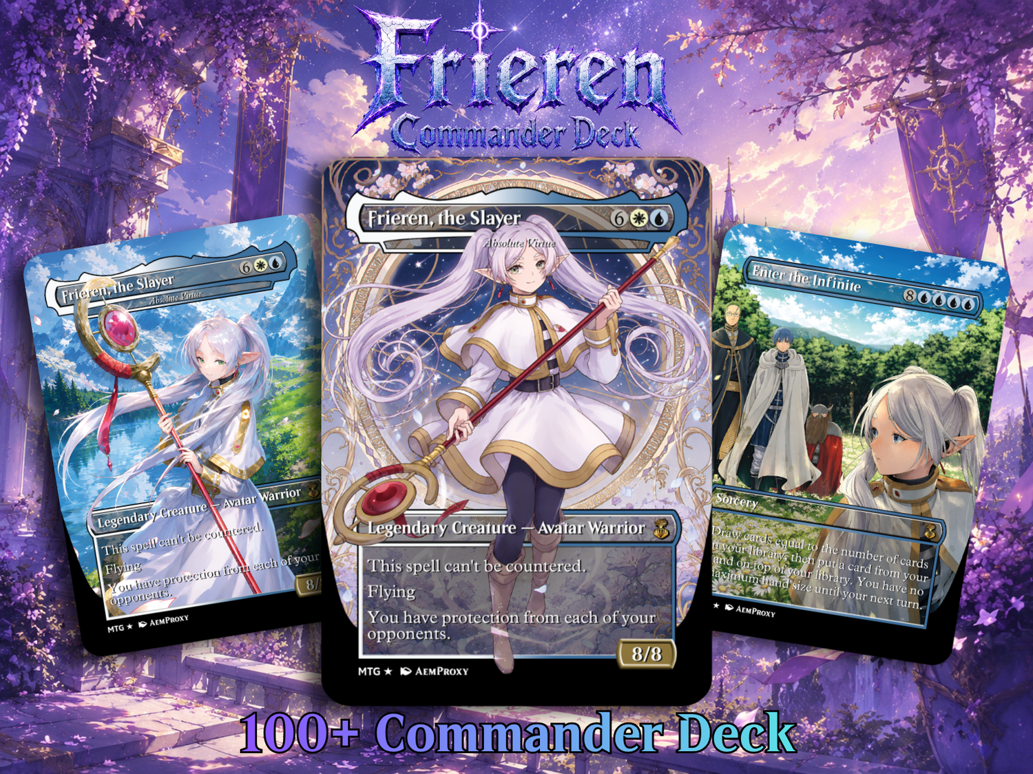 Frieren the Slayer Anime Commander Deck | 100-Card MTG Proxy EDH Set | ProxyTCG