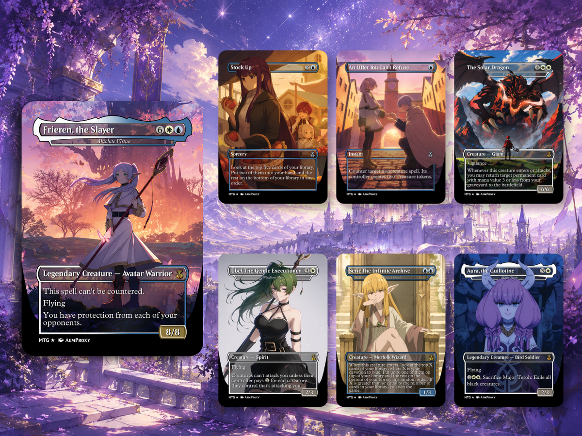 Frieren the Slayer Anime Commander Deck | 100-Card MTG Proxy EDH Set | ProxyTCG