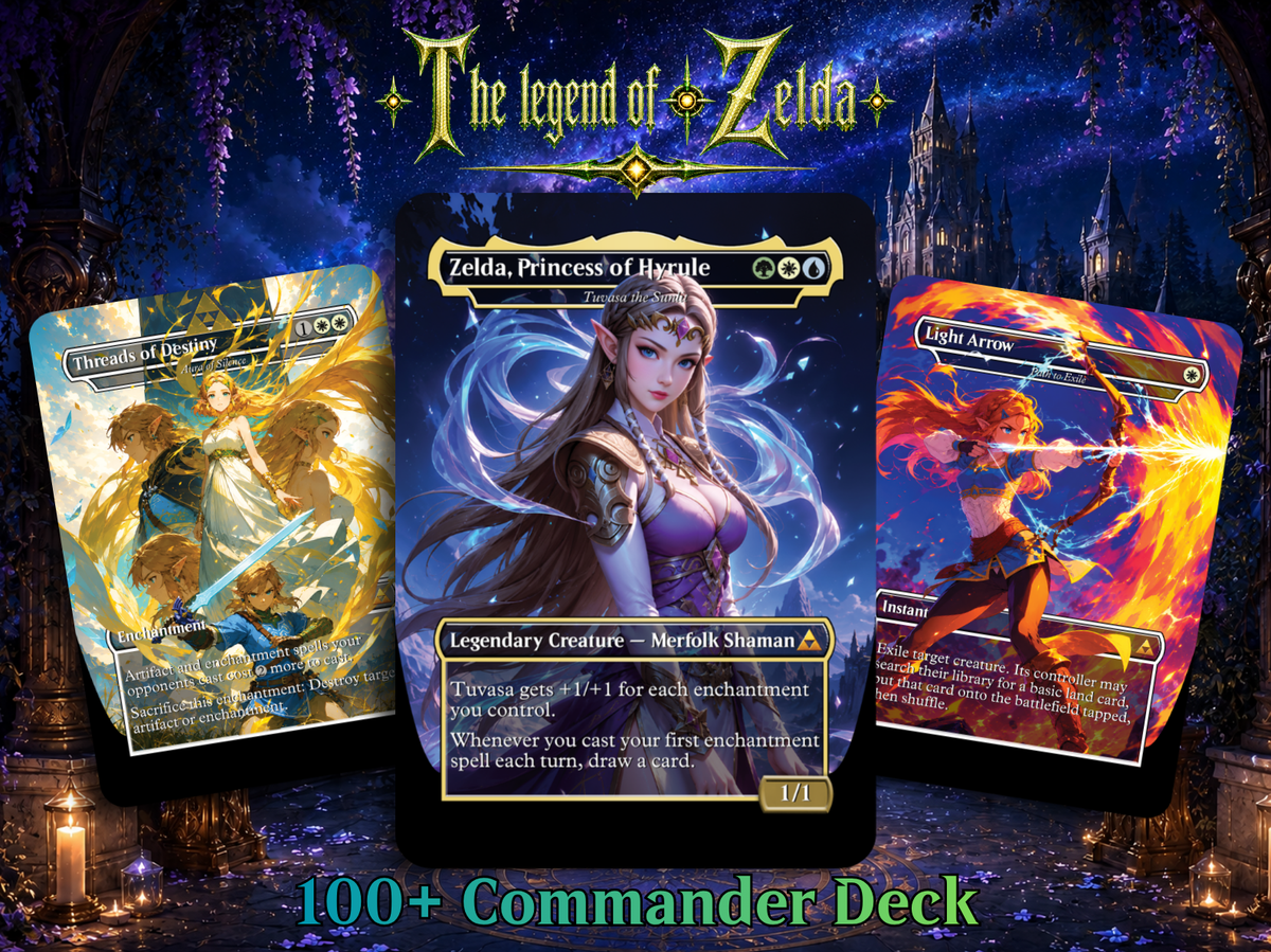 Hyrule Reborn Zelda-Inspired Commander Proxy Deck | 100+ Cards | ProxyTCG