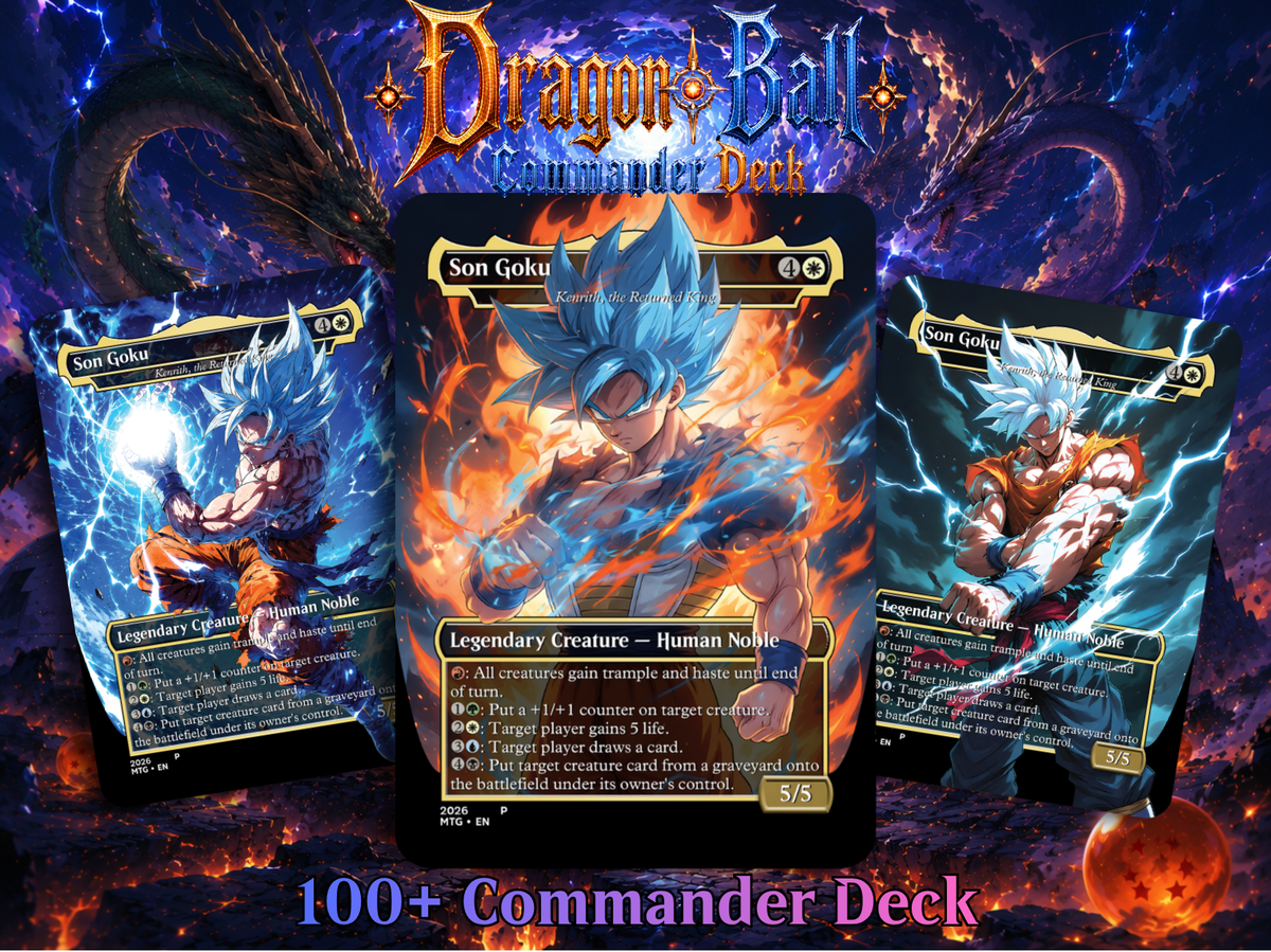 Dragon Ball MTG Proxy Commander Deck | 115+ Cards | ProxyTCG