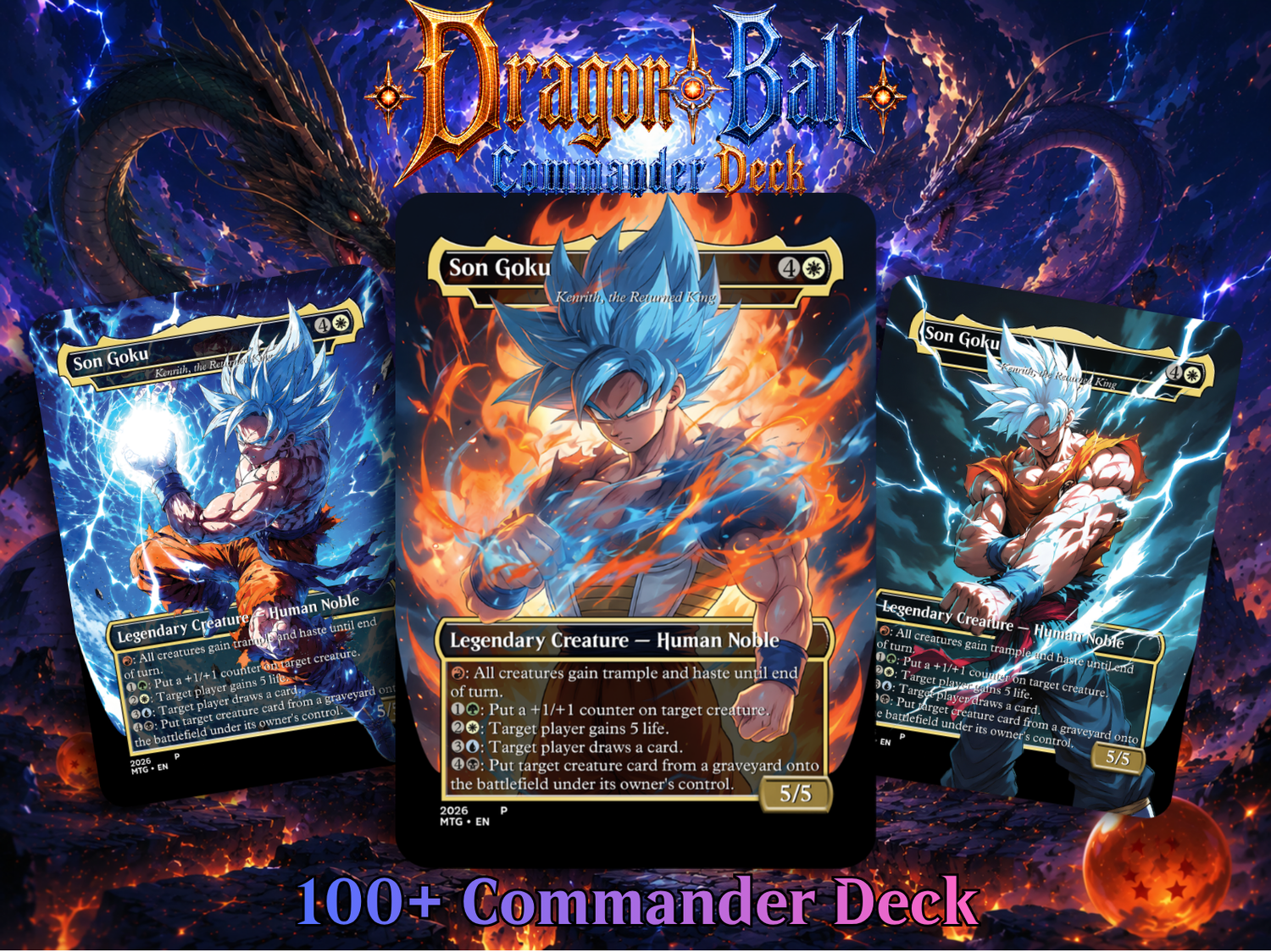 Dragon Ball MTG Proxy Commander Deck | 115+ Cards | ProxyTCG
