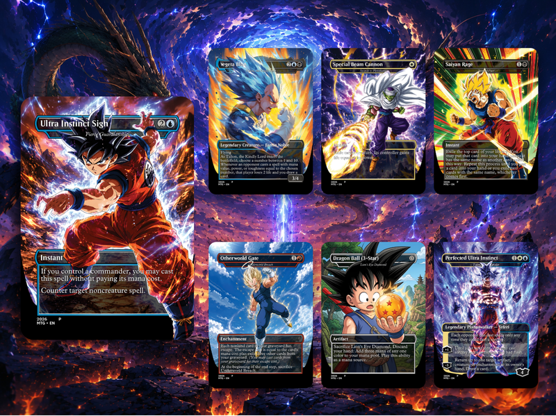 Dragon Ball MTG Proxy Commander Deck | 115+ Cards | ProxyTCG