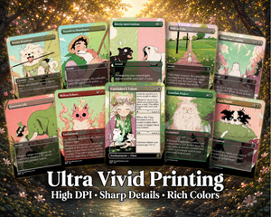 Cats & Dogs Tribal Commander Deck | 100-Card Fan-Made MTG Proxy EDH Set | Anime Token Swarm Deck