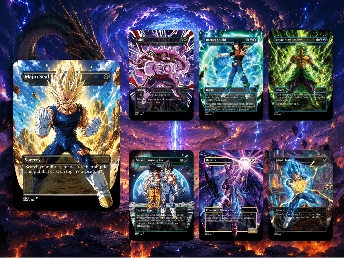 Dragon Ball MTG Proxy Commander Deck | 115+ Cards | ProxyTCG