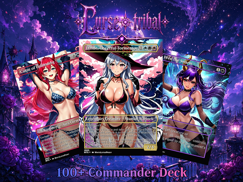 CURSE TRIBAL COMMANDER DECK | 118+ CARDS | ProxyTCG
